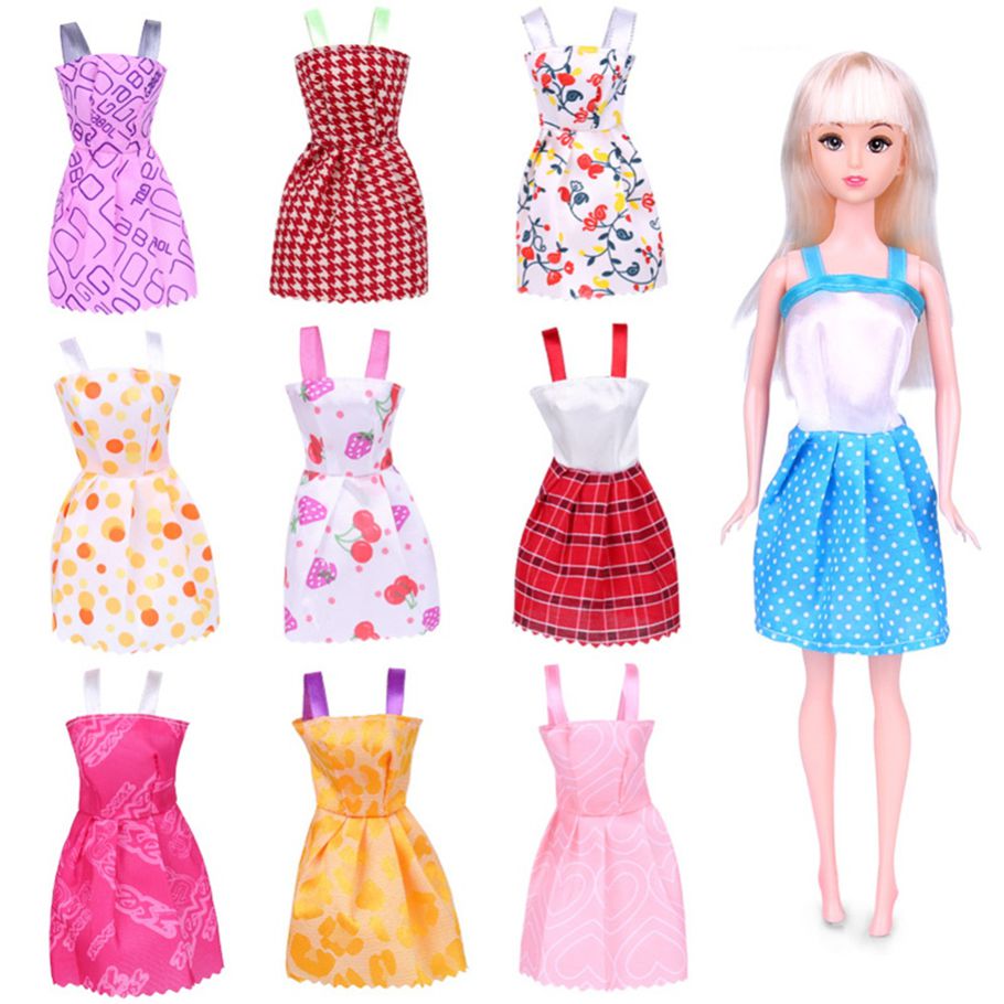 Yfashion 10/16PCS ulate oy Skirt Dress for 29CM Doll oy Accessories ift Style:10pcs (with completely different style)