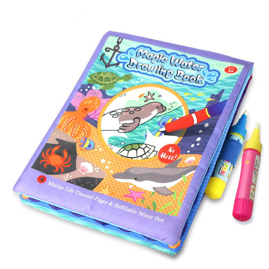 Yfashion ldren Baby Water Drawing Book Cartoon l Magic Pen Painting Doodle ool Educational oys for Kids