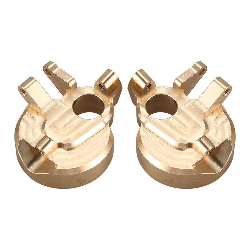 2PCS Counterweight Brass Steering Hub Carrier Cup for RC Crawler Axial SCX10 III & Axial Capra 1.9 UTB Upgrade Parts