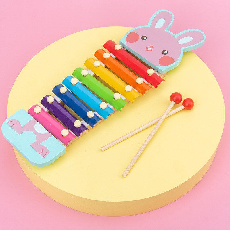 Musical Instrument Toy 8 Scales Wooden Frame Style Xylophone Kids Musical Funny Toys Baby Educational Toy Children Birthday Gift