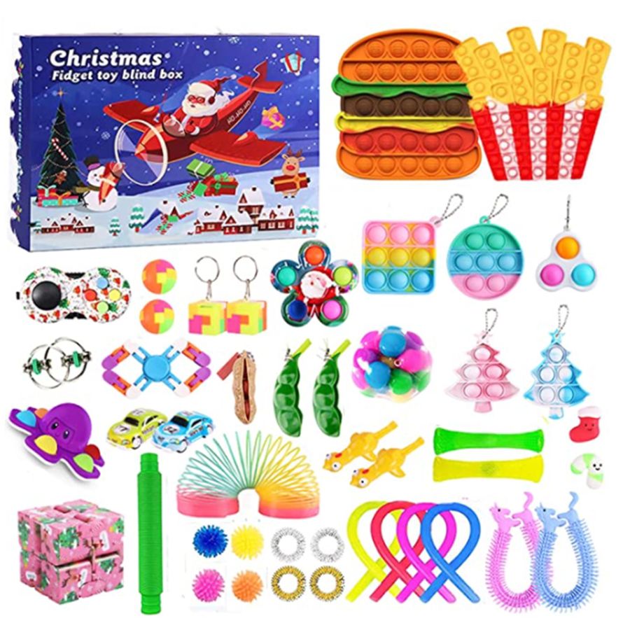 Childrenworld Venting Toy Box Sensory Christmas Squeeze Car Toys Gift Box