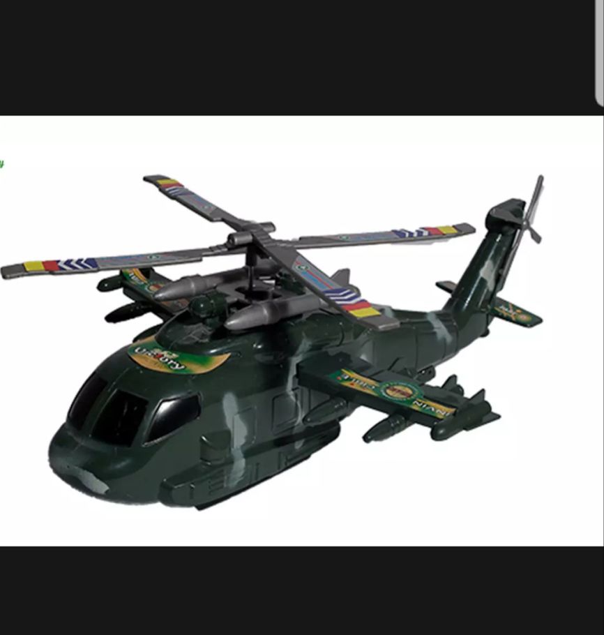Beautiful Army Helicopter Toy For Kids