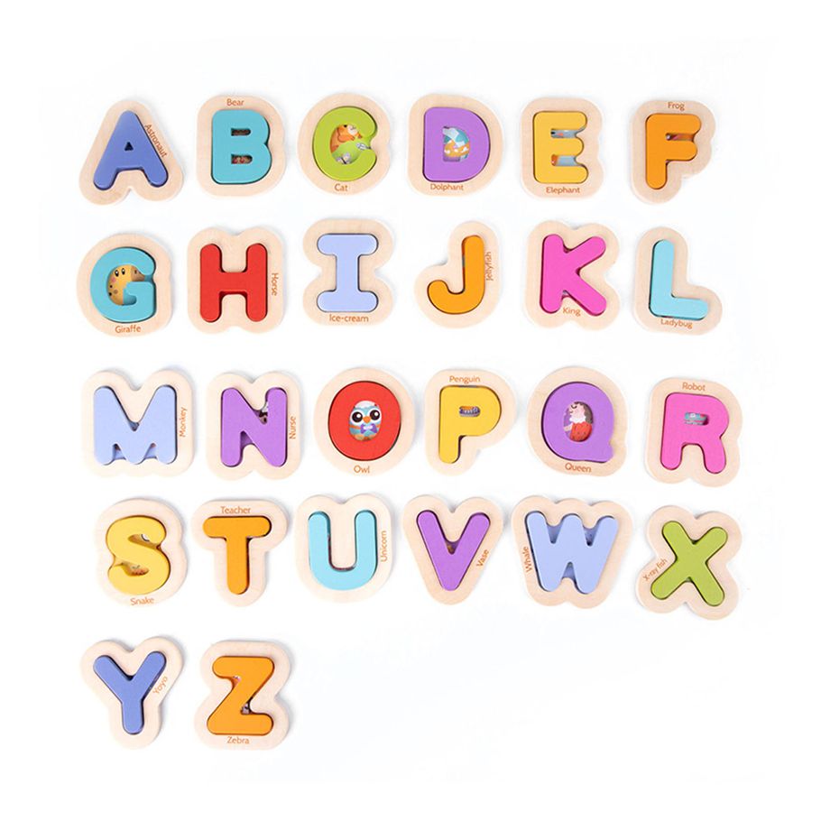 Letter Pairing Toy Exquisite Easy to Complete Alphabet Puzzle