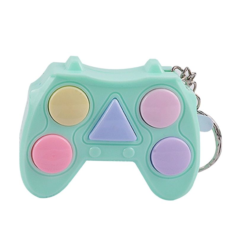 1PC Adults Kids Stress Relief Toy Portable Colorful Gamepad Shape Memory Maze Cube Gadget Keychain Educational Breakthrough Game