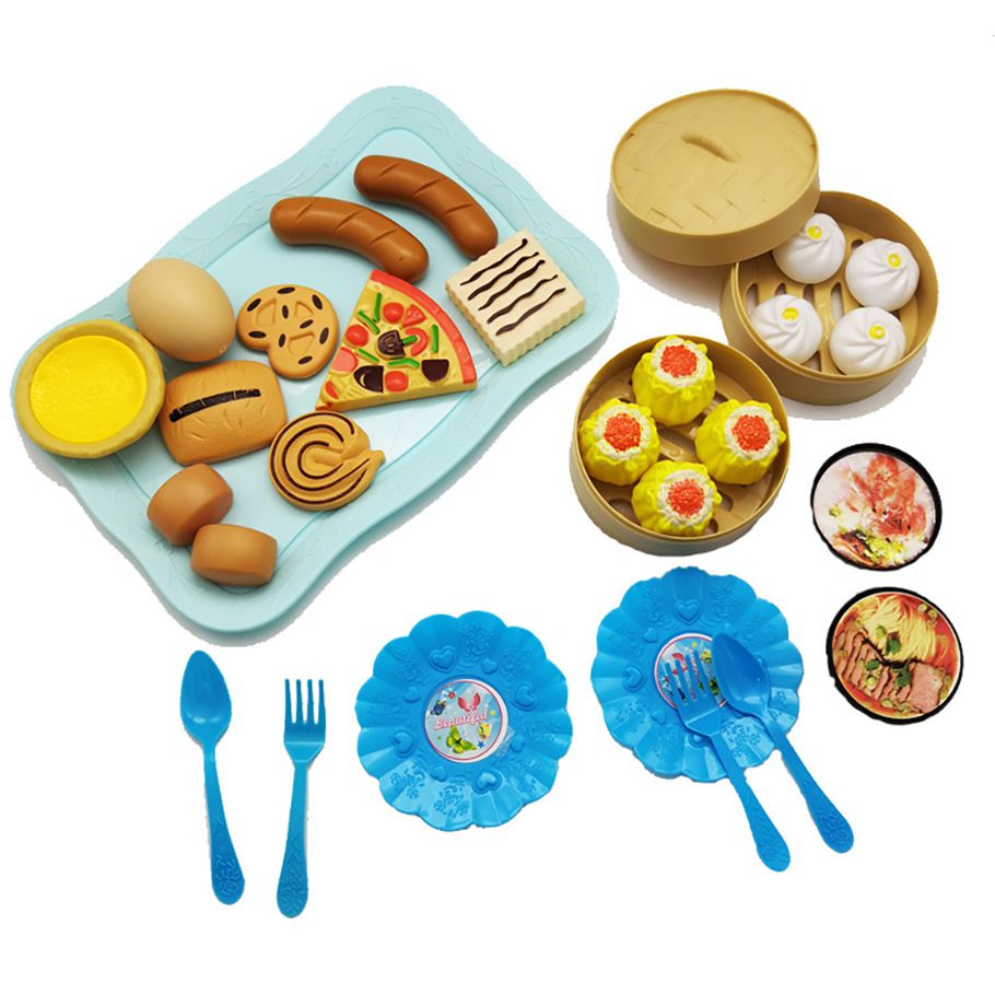 31PCS ldren Cute Kitchen Pretend Play ulation Cake ulation Food Kitchenware Cooking Set for Kids