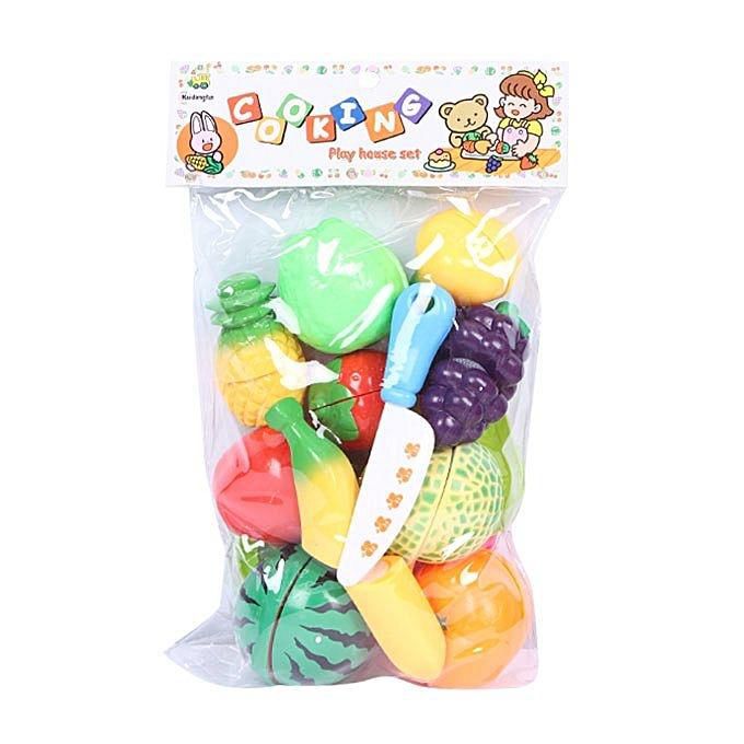 Plastic Fruit Toy Set - Multi-Color