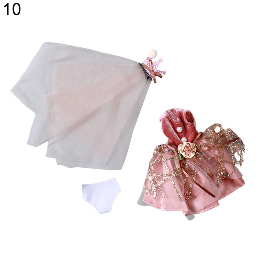 1Set 1/6 Doll Outfits Fine Workmanship Comfortable to Touch Fashionable Doll Tops Pants Set for Children Development