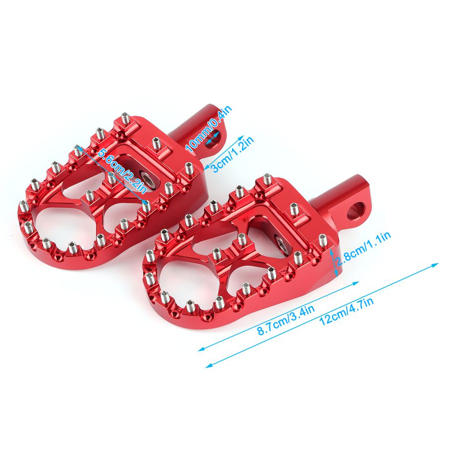 Double Foot Pegs 360 Degree Rotatable Motorcycle Unique "X" Bridge for