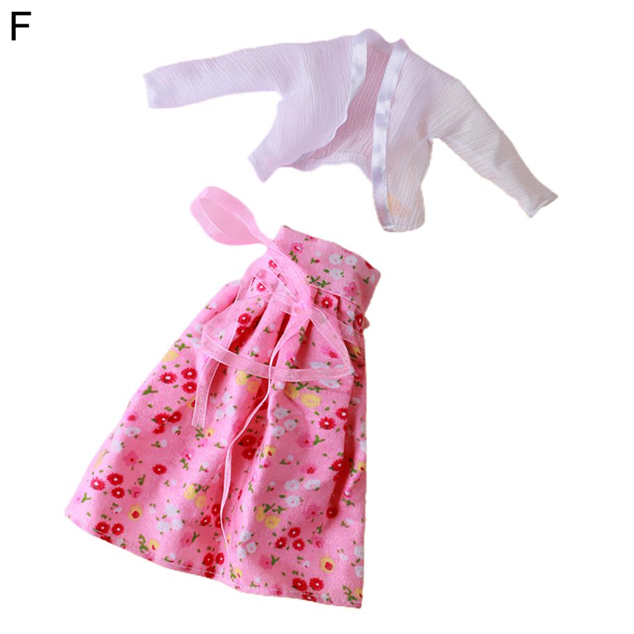 1Set Doll Tops Pants Delicate Imagination Development Compact Fashion Handmade 1/6 Doll Clothes for Game