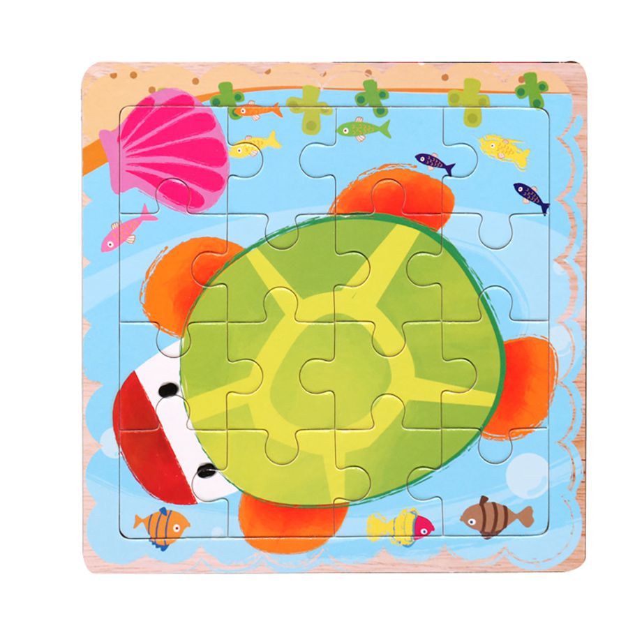 Lovely Crab Whale Marine Animal Jigsaw Puzzle Board Brain Teaser Children Toy
