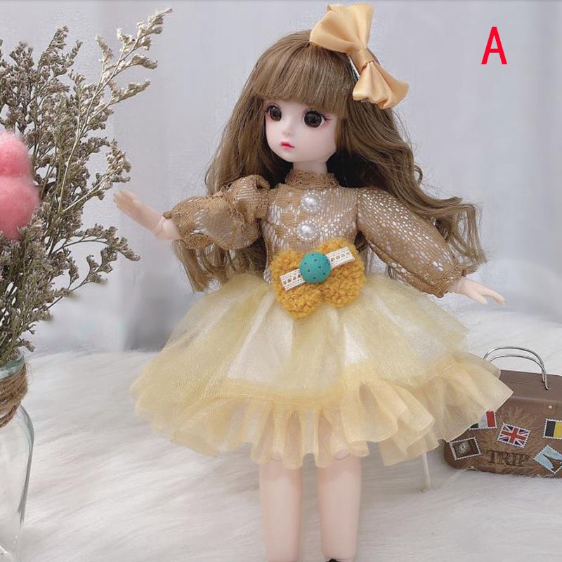 30cm BJD Doll 1/6 Princess Doll Dress DIY Clothes Girls Toy Gift(without Doll)
