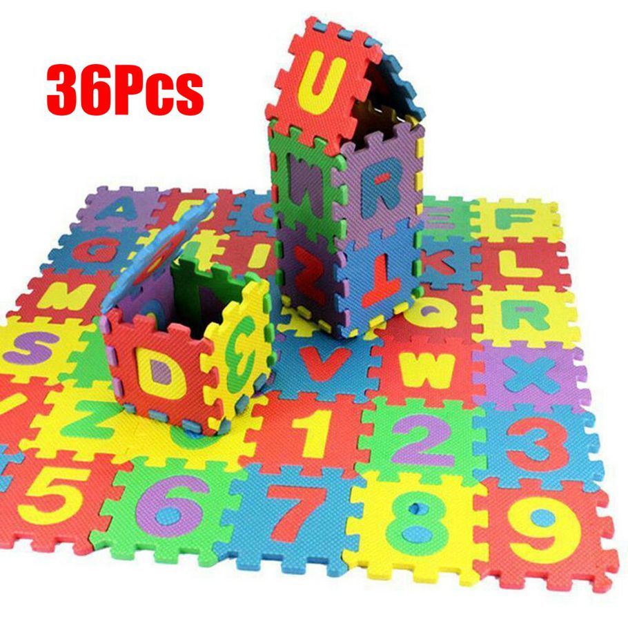 Durable Soft Eva Foam Kids Play Mat Letter Number Puzzle Toy Gift Ca