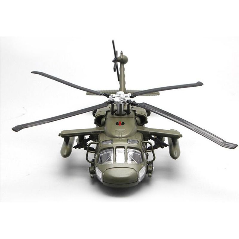 Alloy Diecast Armed Helicopter Fighter Model with Sound & Light Children Collection Graded Kids Toys