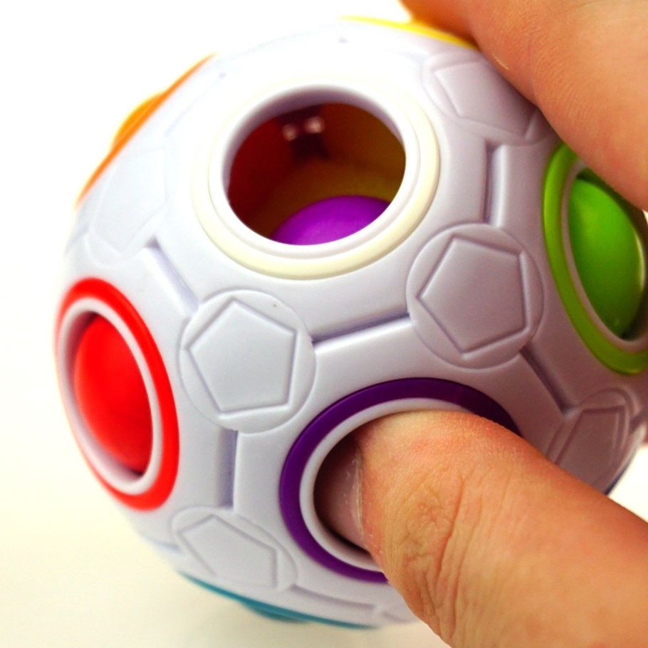 Magic Rainbow Puzzle Ball Speed Cube Ball Puzzle Game Fun Stress Reliever Magic Ball