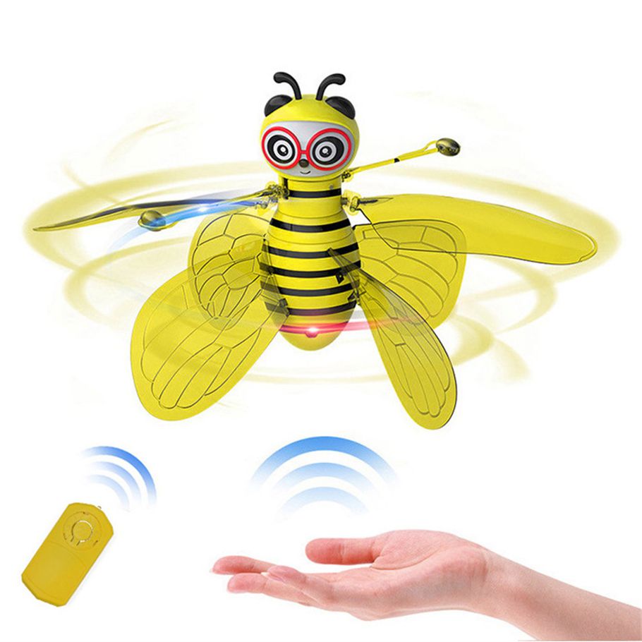 GW8201 Hand-Operated Bee Gesture Control Infrared Light Flying Toys For Kids Children W/ Remote