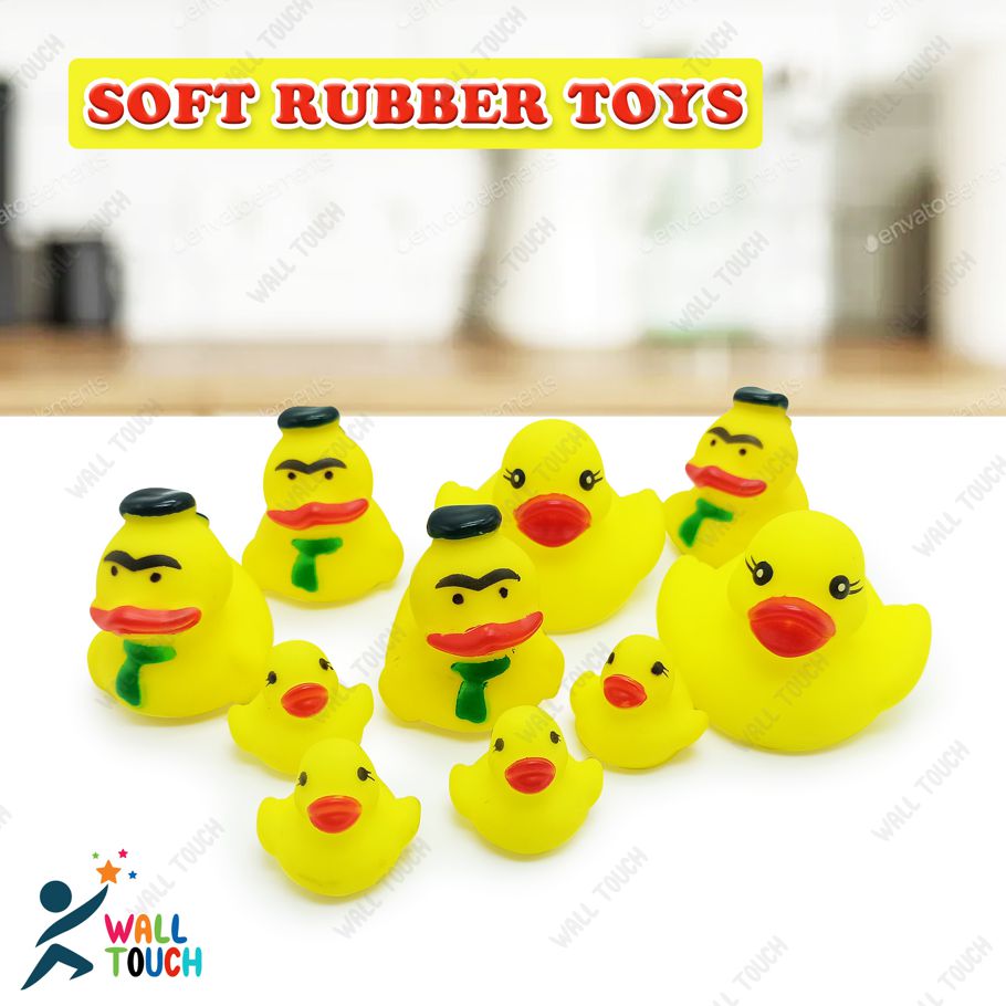 Soft Rubber Sound Baby Wash Bath Play DUCK SERIES TOYS