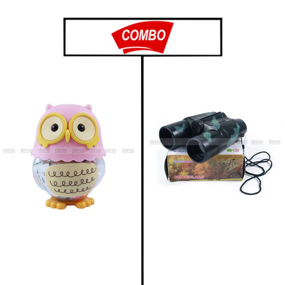 OWL TOY WITH BINOCULAR COMBO PACK FOR YOUR KIDS