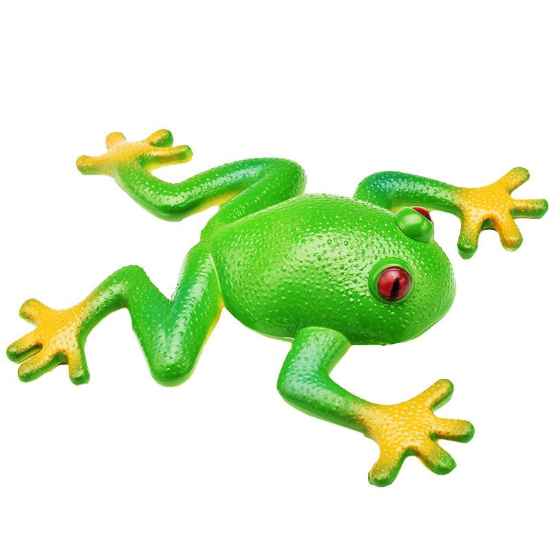Simulation frog model decoration soft rubber fake frog creative and tricky vent frog toy