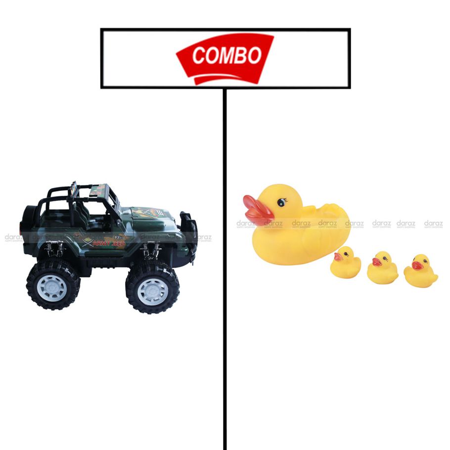 JEEP TOY FOR KIDS & DUCK SET COMBO PACK
