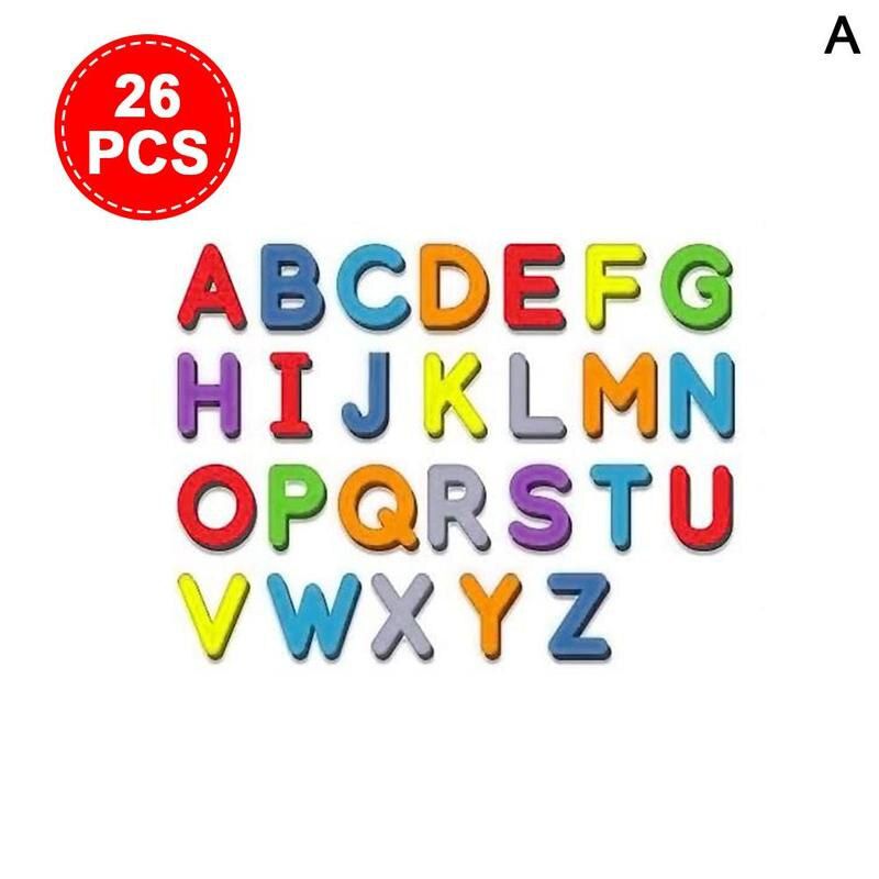 Magnetic Letters Uppercase Lowercase Foam Alphabet ABC Magnets for Fridge Refrigerator  Learning Educational Toy Kids Gift