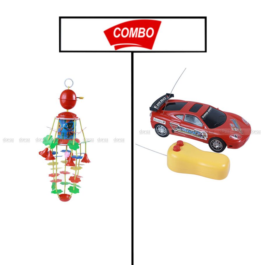 KIDS OVER HEAD SPINNER TOY & REMOTE CONTROL TOY CAR COMBO PACK