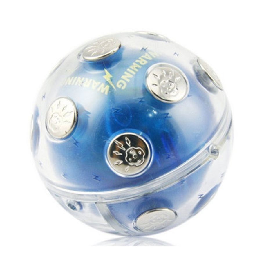 HA Entertainment Shock Ball Neutral Plastic Case With Metal Contacts  Tricky Electric  Ball Vent  Electronic Toys-Blue