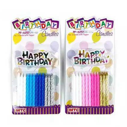 Happy birthday candle Multicolour