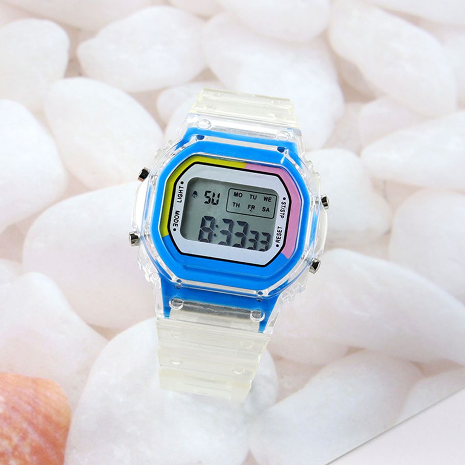 Electronic Wristwatch Luminous Rainbow Multi-function Children Sports Digital Watch