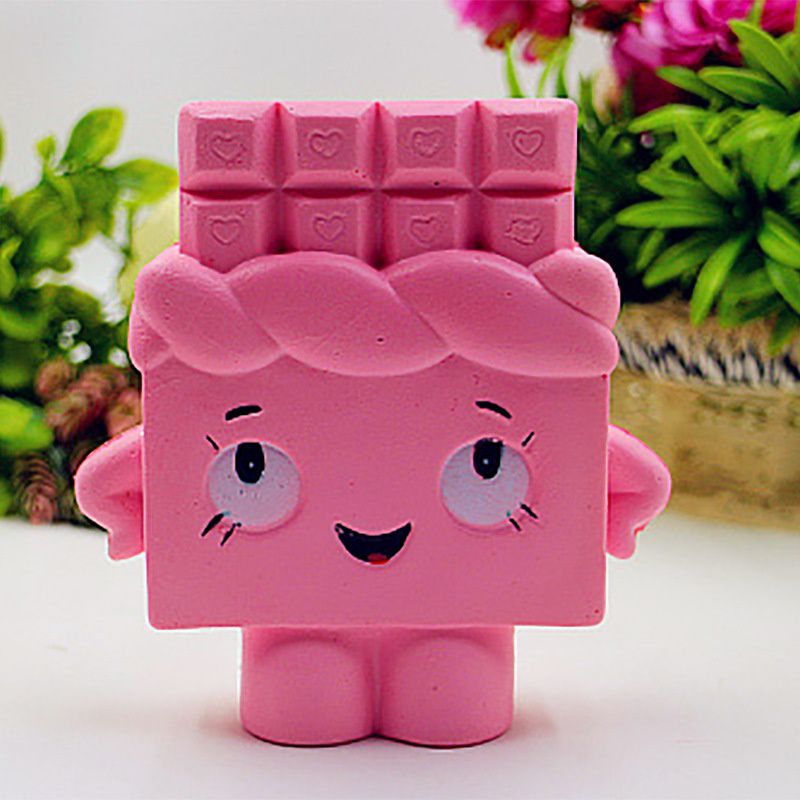 Fascinating PU Simulation Of Chocolate Human Toy Squishy - Pressure Relief Toys Random Color