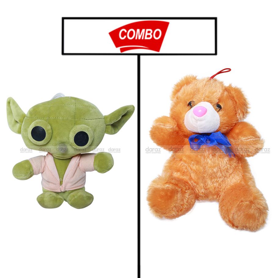 BABY YODA WITH TEDDY BEAR COMBO PACK FOR YOUR KIDS