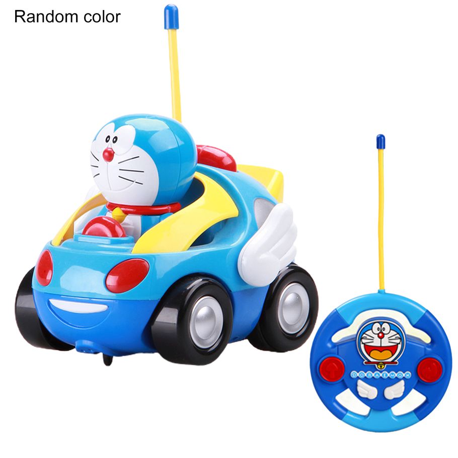Vehicle Toy Cartoon Character Design Radio Control Flexible Doraemon Remote Contro Car Toy Parent-child Interaction