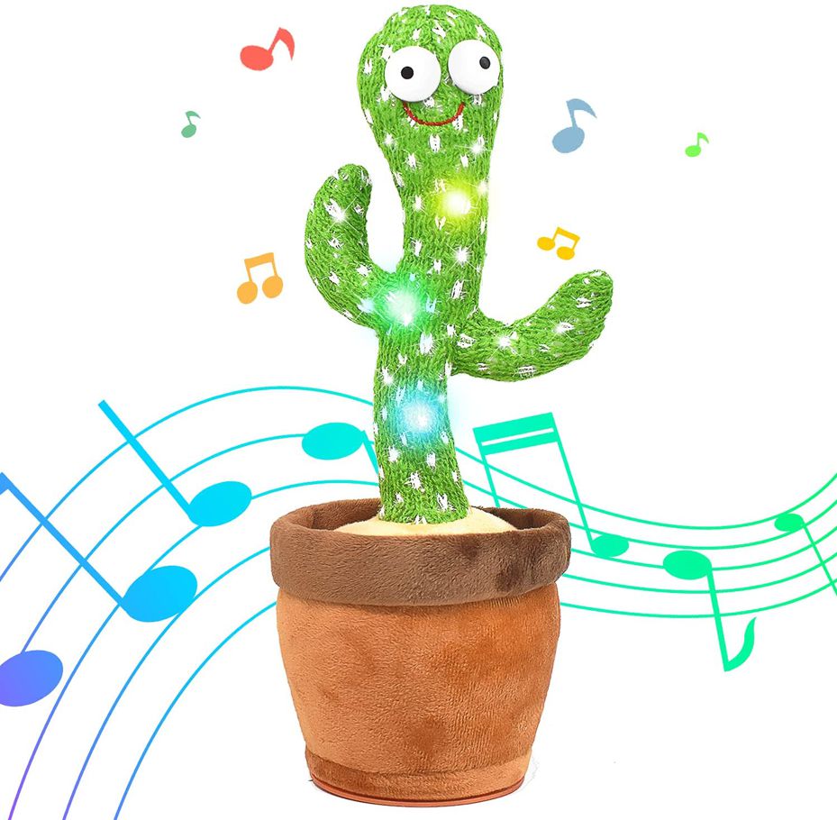 New Dancing Cactus Plush Toy Can Dancing And Singing And Recording To Learn Talking For Kids Or Adults Funny Magical Gift