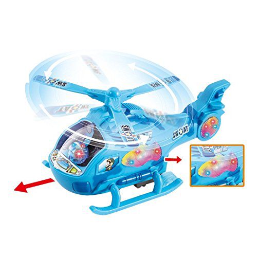 Musical Force Helicopter Toy - Sky Blue