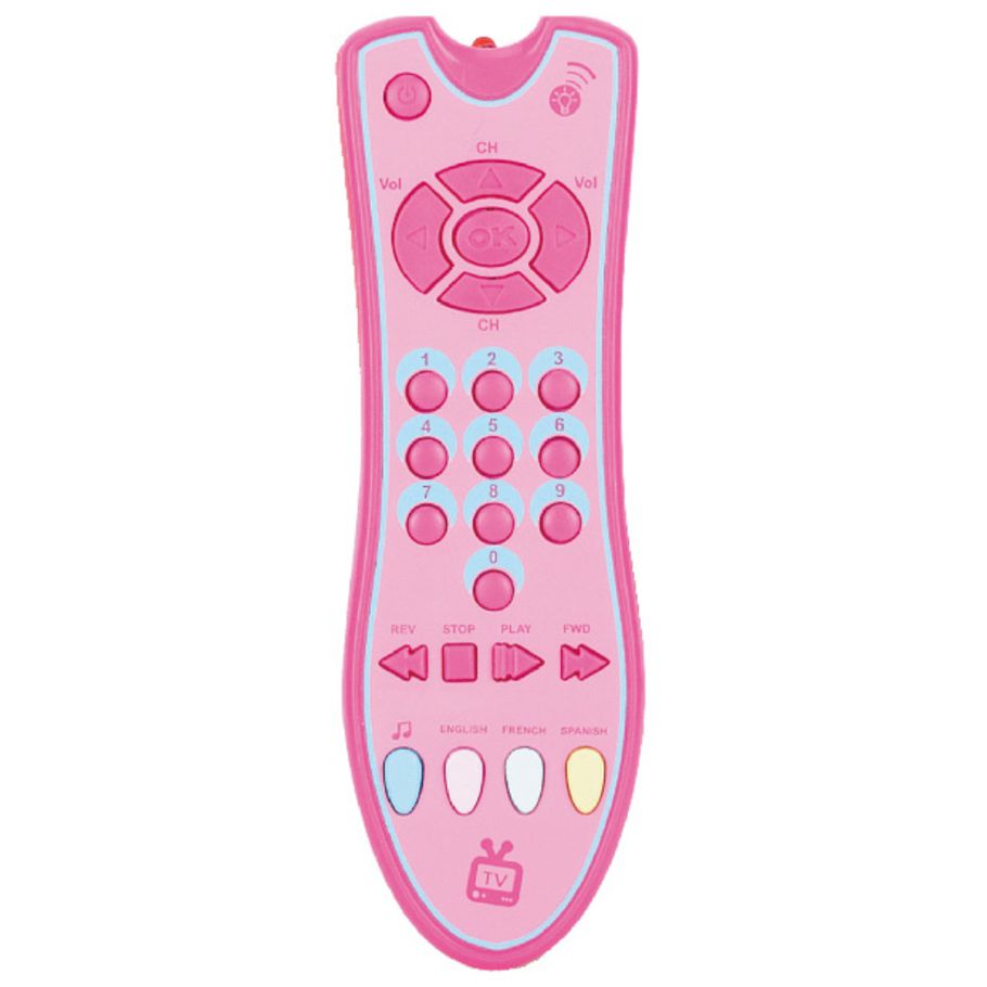 Baby Simulation TV Remote Control Kids Educational Music English Learning Toy