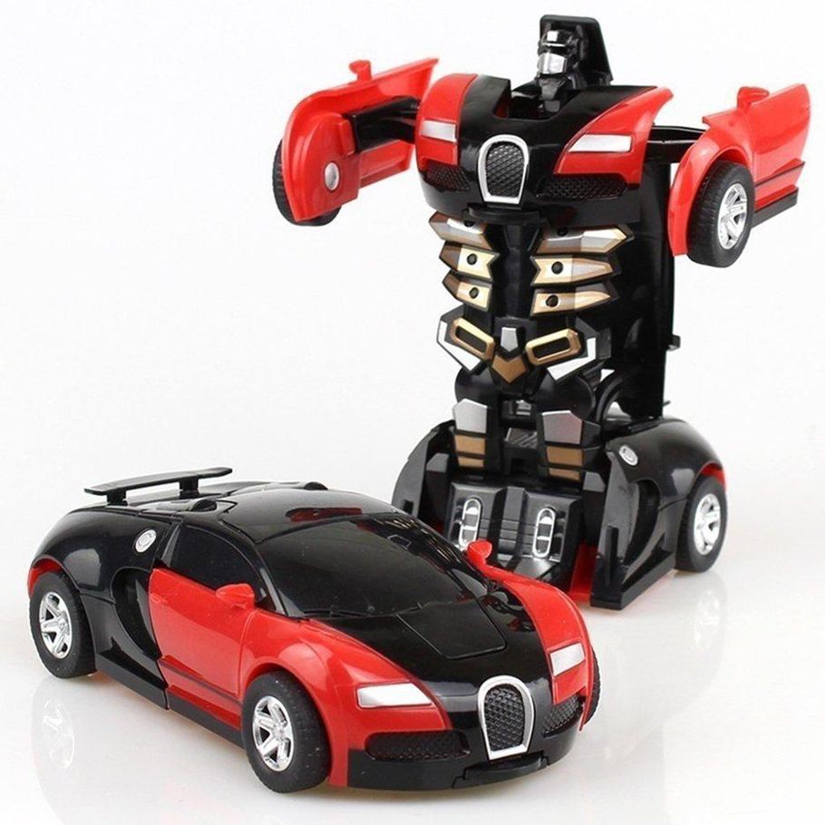 A Transformation Toy Car Anime Action Figure Toys Collision Transforming Model