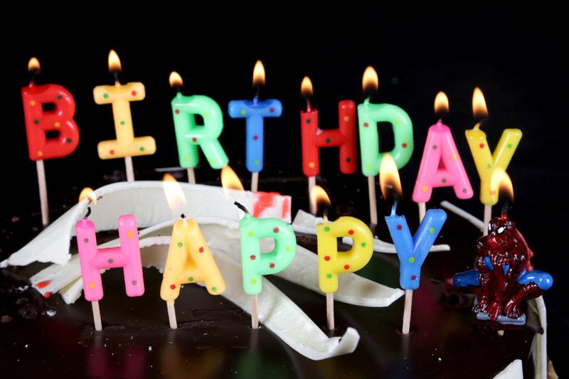 FUNCART Happy Birthday Spiderman Pick Candles Candle (Multicolor, Pack of 1) Candle  (Multicolor, Pack of 1)