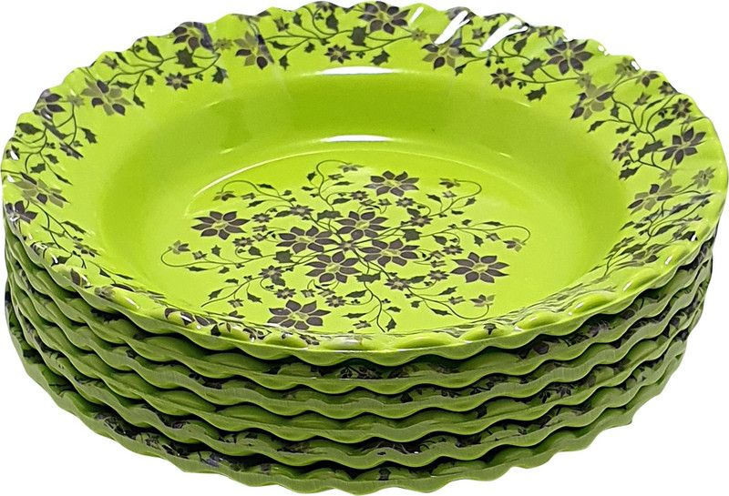 Gallery99 GRDCP_2_6 Quarter Plate  (Pack of 6, Microwave Safe)