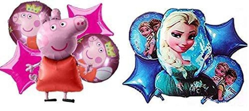 RUBURU Printed PeepaandFrozen Airwalker  (Multicolor, Pack of 10)