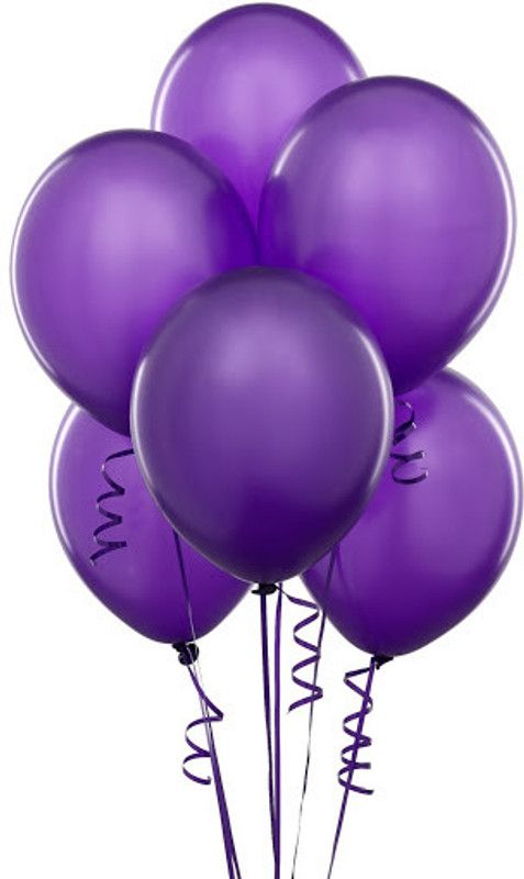 TIGER Solid 50144 Balloon  (Purple, Pack of 50)