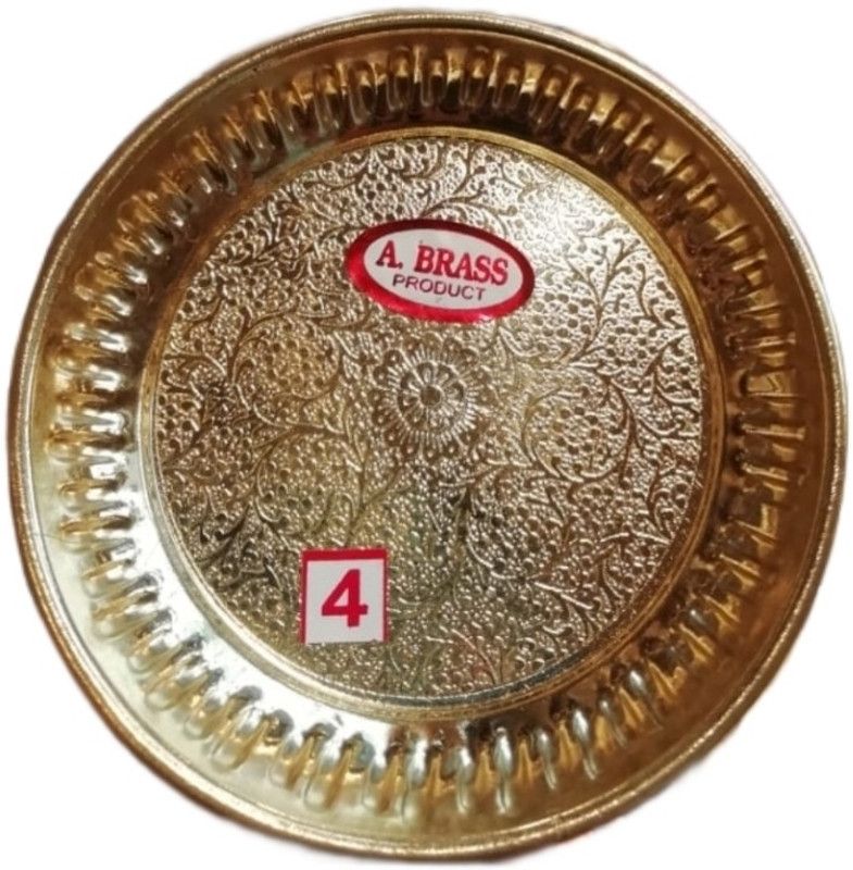 Anita Brass Puja Thali Tray