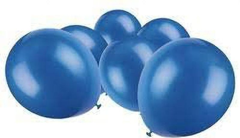 PopTheParty Solid Balloons Pack of 50 for Birthday Decoration, Decoration for Weddings, Theme Party, Office Party -Blue(8 inch) Balloon  (Blue, Pack of 50)