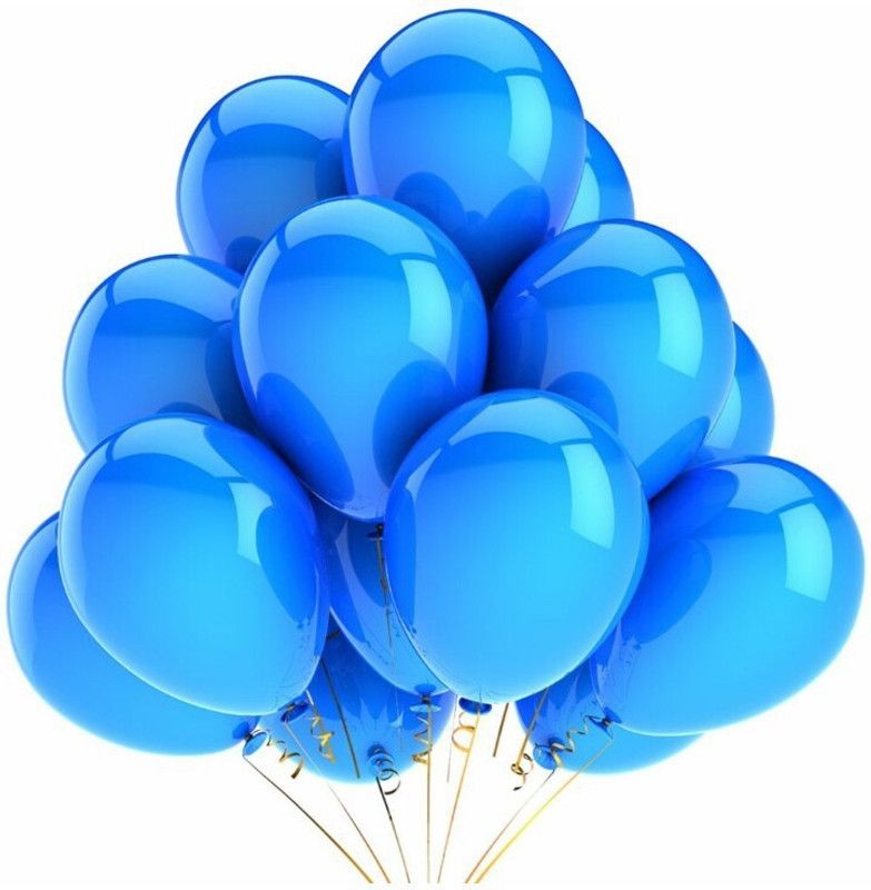 PartyballoonsHK Solid Metallic Blue (Pack of 50) Balloon  (Blue, Pack of 50)