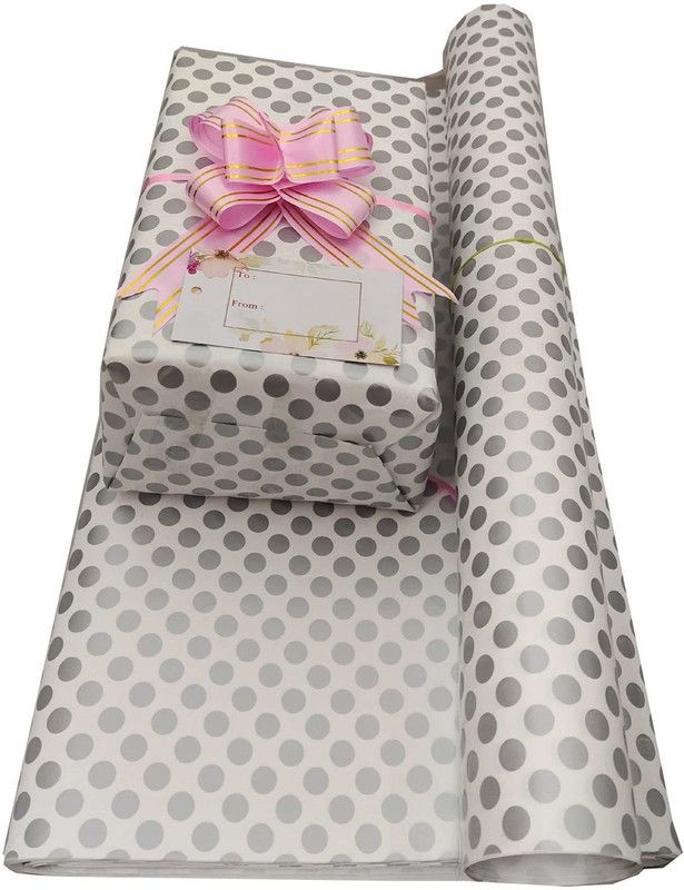 thegift gift wrapper paper Gift Wrapper  (White)