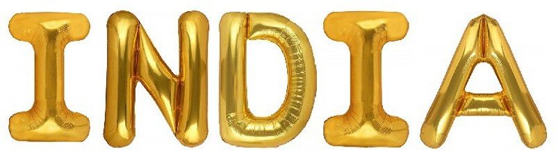Utkarsh Solid Golden Color Popular And Trending Name (India) 3D Foil Balloon  (Gold, Pack of 5)