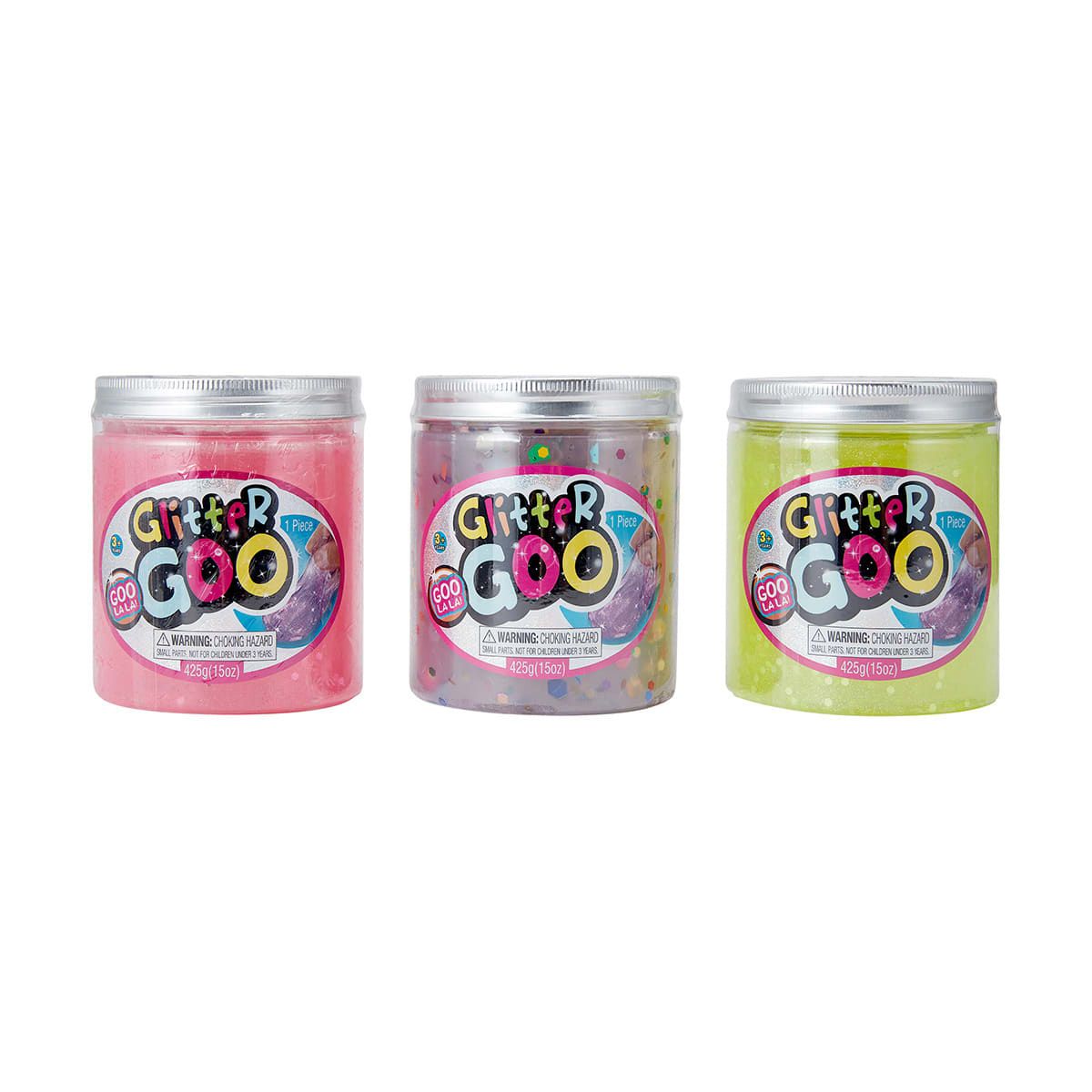Glitter Goo Sticker Label 425g - Assorted