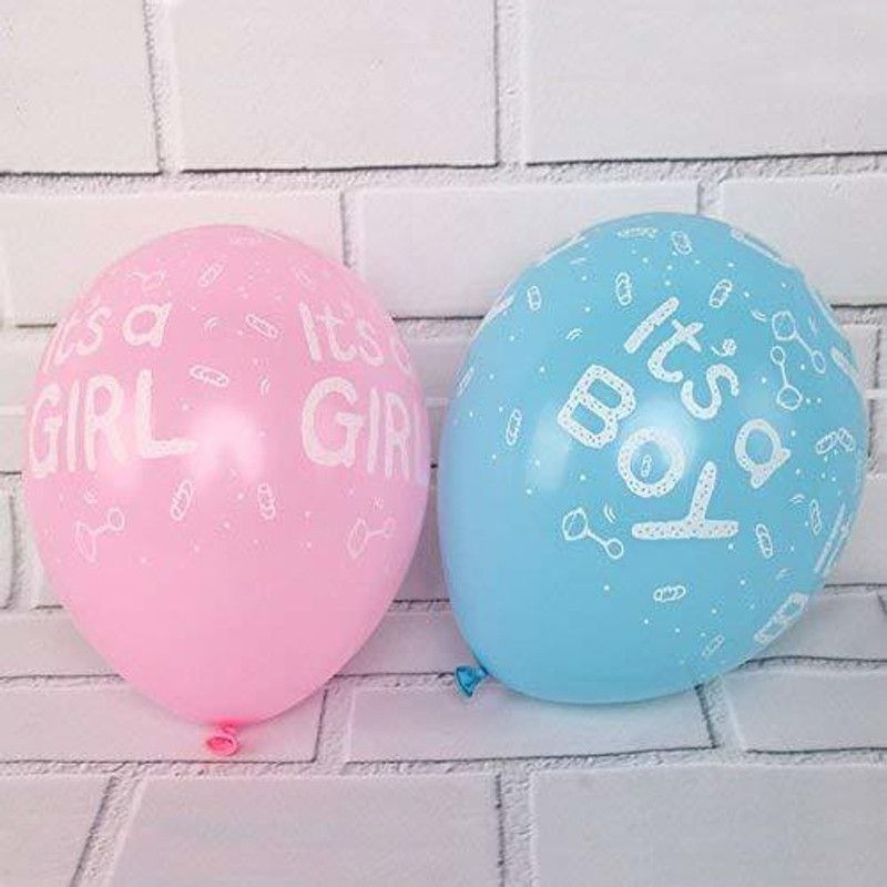 CherishX.com Printed Set of 50 Pcs It's a Boy/Girl Printed Balloons For Your Baby Shower/Baby Welcoming Party Decoration Balloon  (Multicolor, Pack of 1)
