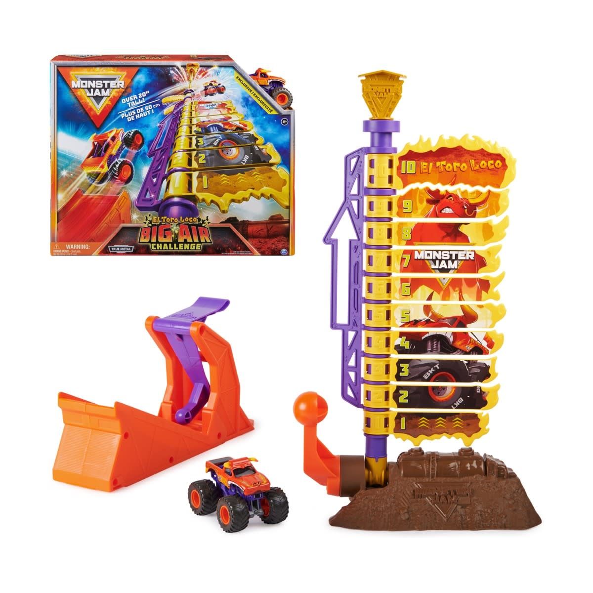 Monster Jam 1:64 El Toro Loco Big Air Challenge Playset