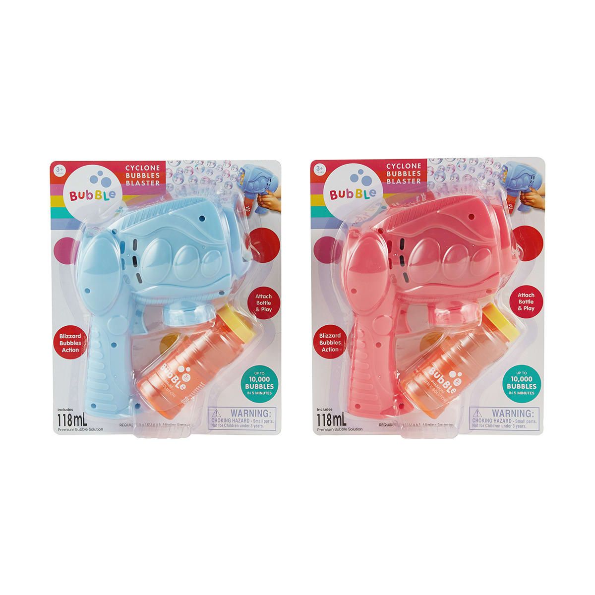 Amazing Bubbles Cyclone Bubbles Blaster Set - Assorted