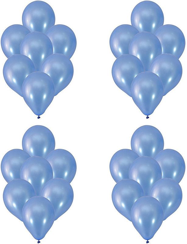 Instabuyz Solid Balloons for Party Festival Diwali Christmas Decorations New Years Celebrations Birthday Party Blue Balloon (30pcs set) Balloon  (Blue, Pack of 30)