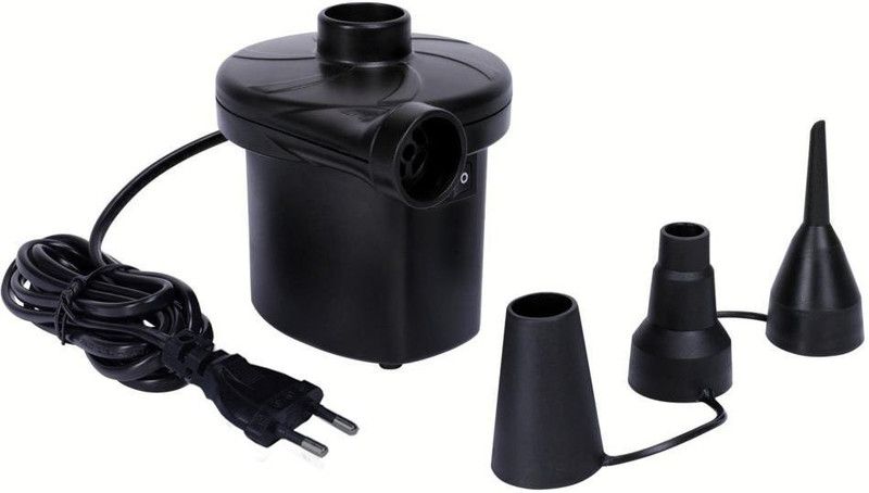 BEMALL Electric air Pump Mini Inflator and Deflator air Pump for air Bed Matters etc Ball, Balloon, Bicycle Pump  (Black)
